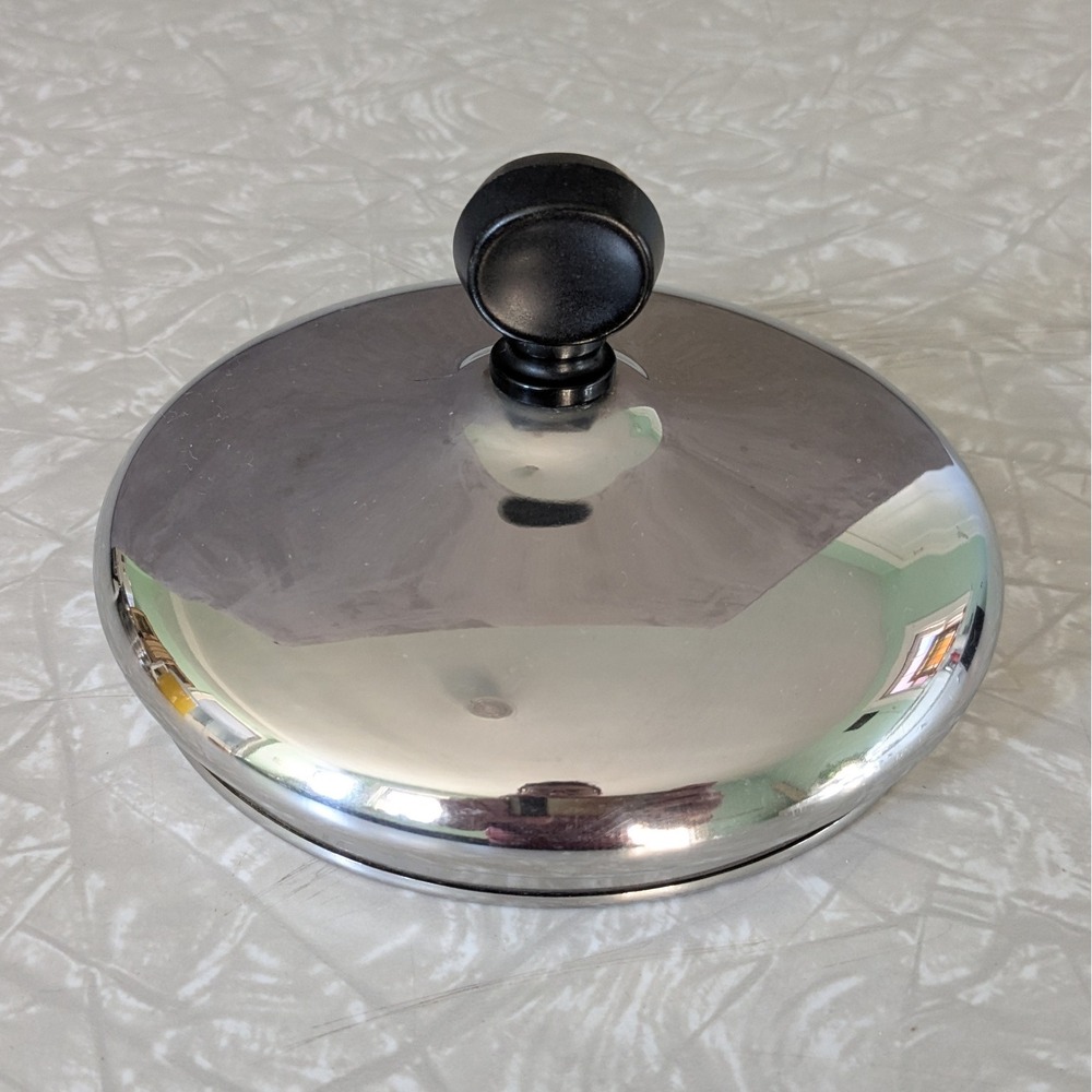 Vintage Farberware Stainless Steel Pan/Pot Lid 5.25" Inner Diameter